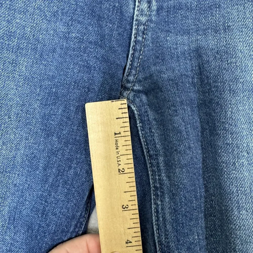 Paige Jeans Womens 27 Colette Crop Flare Blaine Destructed Distressed Raw Hem